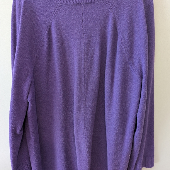 Lane Bryant V-Neck Purple Sweater - Picture 6 of 6